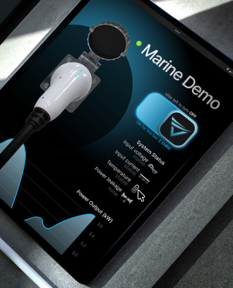 Enterprise dashboard slip map showing colour-coded slip occupancy, power state, and safety alerts